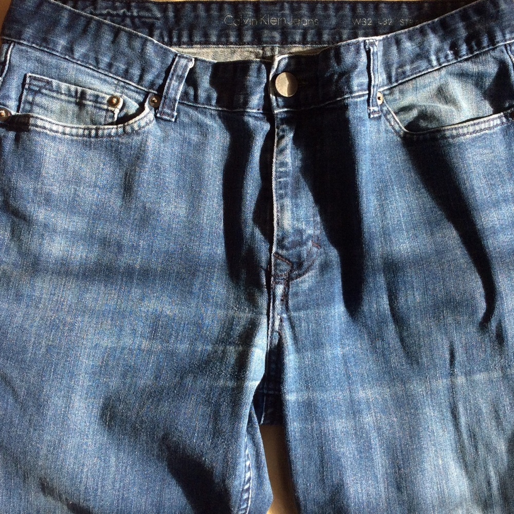 Men’s Calvin Klein CK Straight Leg Jeans (hemmed)